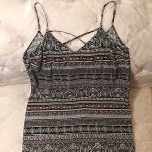 Forever 21 Black and White Spaghetti Top, Size M
